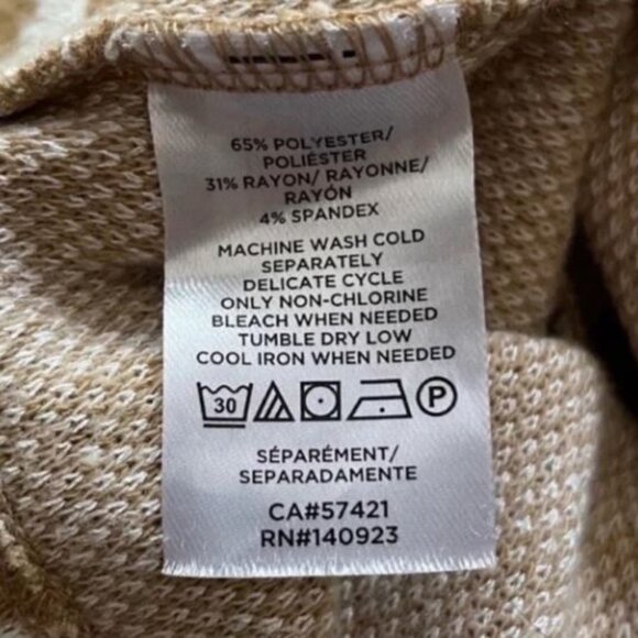 LOFT Animal Print Mock Neck Sweater Top Size Small - Picture 9 of 9